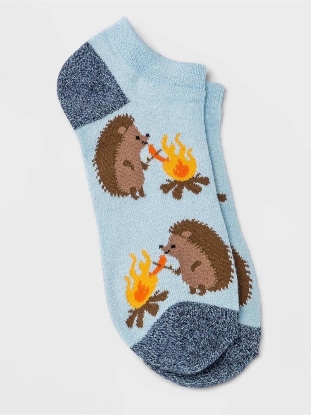 LOT Of 3 Pairs NWT Light Blue Hedgehog Campfire Lowcut Socks Shoe sizes 4-10